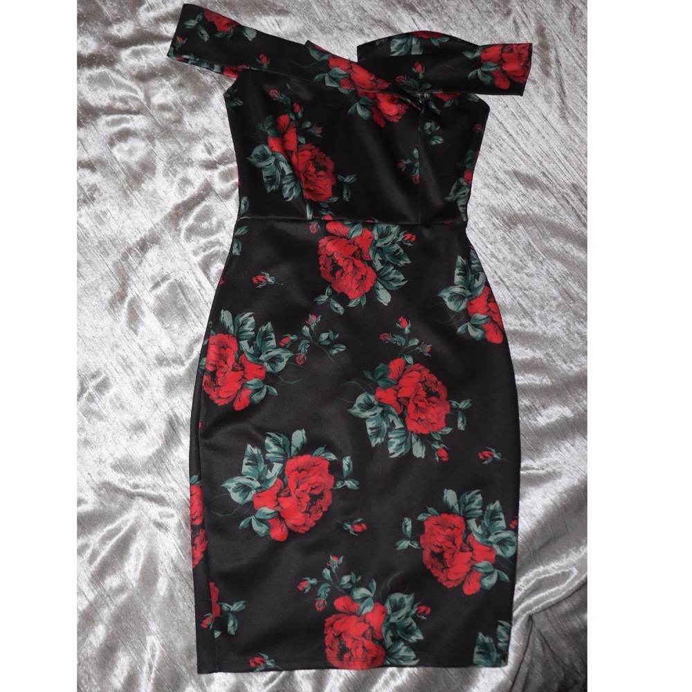 bodycon off the shoulder dress, worn once
